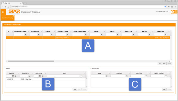 New Business Opportunities grid