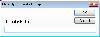 New Opportunity Group window