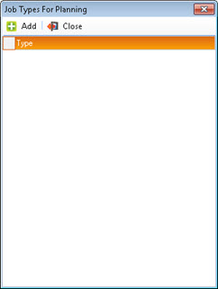Specify Job Types for Each Stage