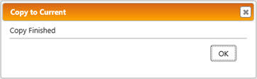 Copy to Current confirmation message.
