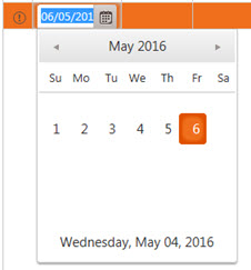 Calendar date picker