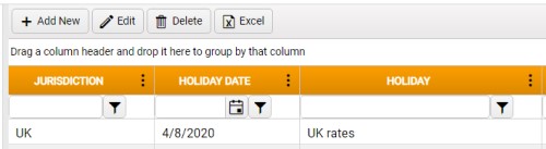 Screenshot of grid view showing draggable column headers.