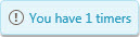 Pop up timer reminder